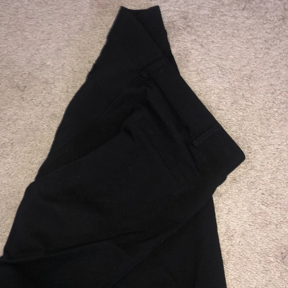 Betabrand Straight Leg Dress Pant Yoga Pant Medium Long Black